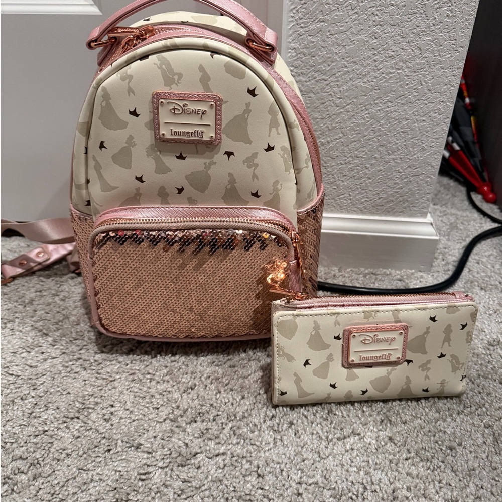 Loungefly Disney Princess Backpack & Wallet